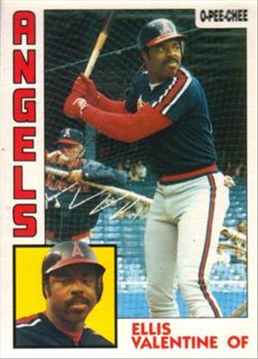 1984 O-Pee-Chee Baseball Cards 236     Ellis Valentine